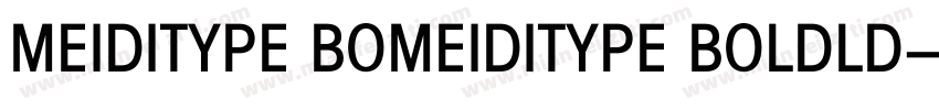 MEIDITYPE BOMEIDITYPE BOLDLD字体转换